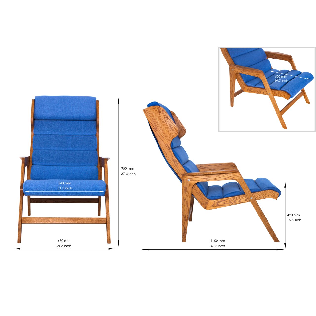 Стильне м'яке садове крісло California Chair